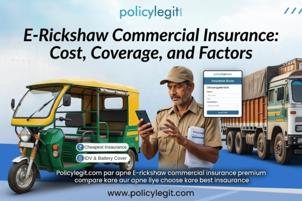 e-rickshaw insaurance: cost and coveragge
