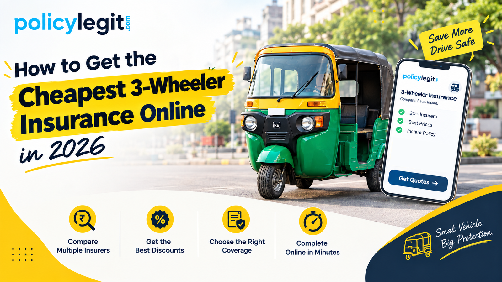 Home 84 How to get cheap auto rickshaw insurance